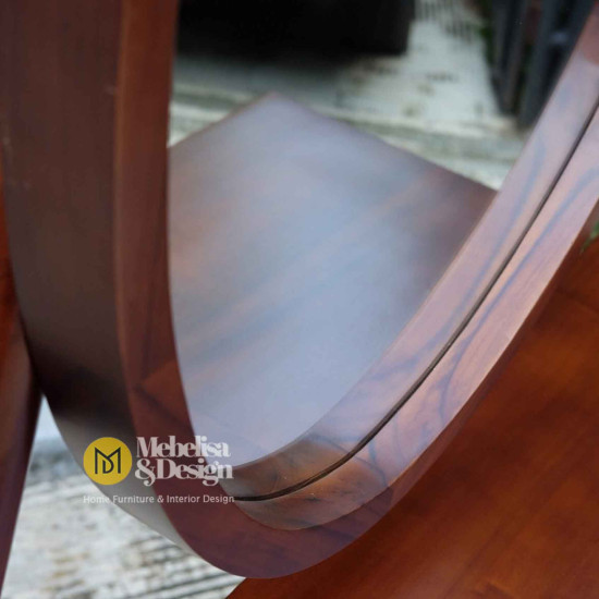 Meja Rias Kekinian Model Retro Kayu Jati 1 Laci