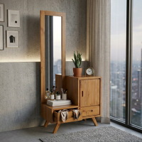 Meja Rias Minimalis Kayu Jati Vanity