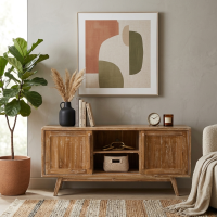 Meja TV Minimalis Scandinavian Rustic Christoper