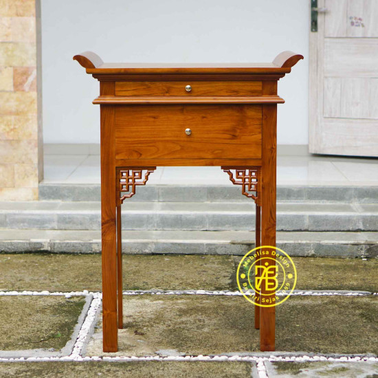 Meja Altar Meja Sembahyang Minimalis Kayu Jati Mebel Jepara