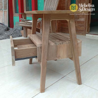 Melissa Reclaimed Teak Bedside Table 1 Drawer