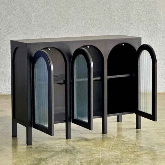 Mia Sideboard Bufet Minimalis Kontemporer Kayu Jati Solid Mia Sideboard Bufet Minimalis Kontemporer Kayu Jati Solid