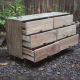 Mid-Century Chest of 6 Drawer Recycled Teak Wood