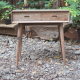 Mid-Century Reclaimed Teak Office Desk with 2 Drawers