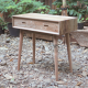Mid-Century Reclaimed Teak Office Desk with 2 Drawers