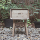 Mid-century Modern Nightstand Recycled Teak 1 Drawers