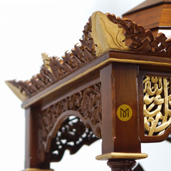 Mimbar Masjid Kubah Ukir Jati Jepara