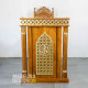 Mimbar Khutbah Masjid Set Kursi Raja Kayu Jati