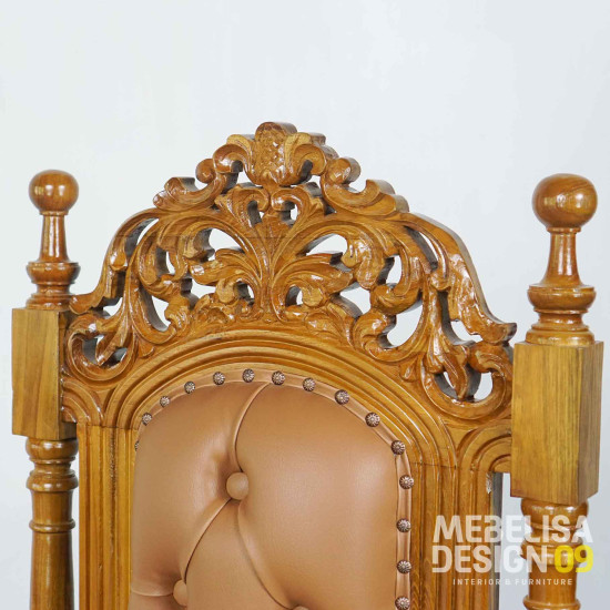 Mimbar Khutbah Masjid Set Kursi Raja Kayu Jati