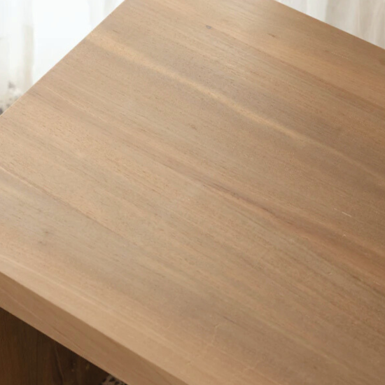 Minimalist Reclaimed Teak Waterfall Bench