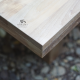 Modern Dining Table from Recycled Teak Wood with U-Shaped Legs
