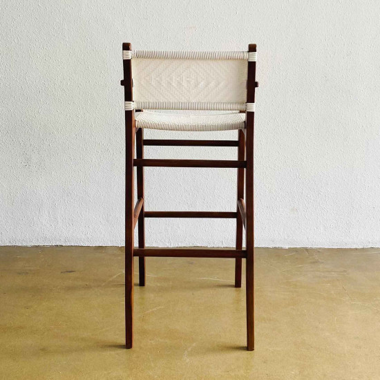 Nadya Bar Stool Armrest Kursi Bar Kombinasi Rotan