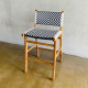Nadia Barstool Kursi Bar Anyaman Rotan Black-White Nadia Barstool Kursi Bar Anyaman Rotan Black-White