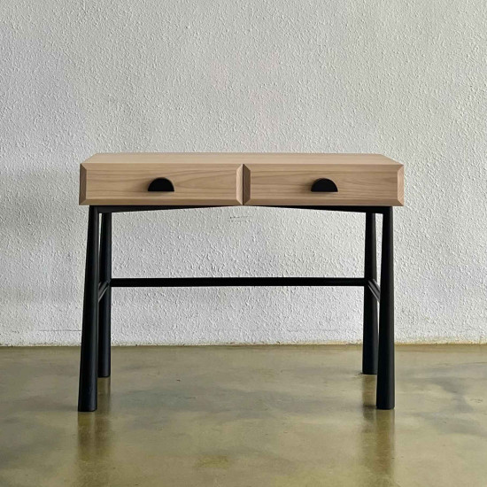 Naia Writing Desk Meja Belajar Anak Kayu Solid 2 Laci