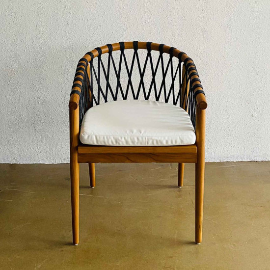 Nairah Armchair Kursi Makan Santai Anyaman Tali