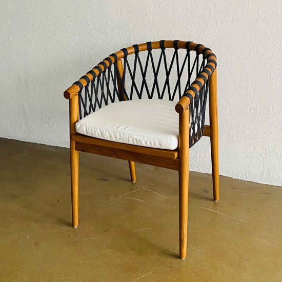 Nairah Armchair Kursi Makan Santai Anyaman Tali