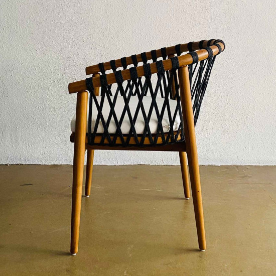 Nairah Armchair Kursi Makan Santai Anyaman Tali