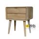 Nakas Bedside Table Retro Kayu Jati 2 Laci