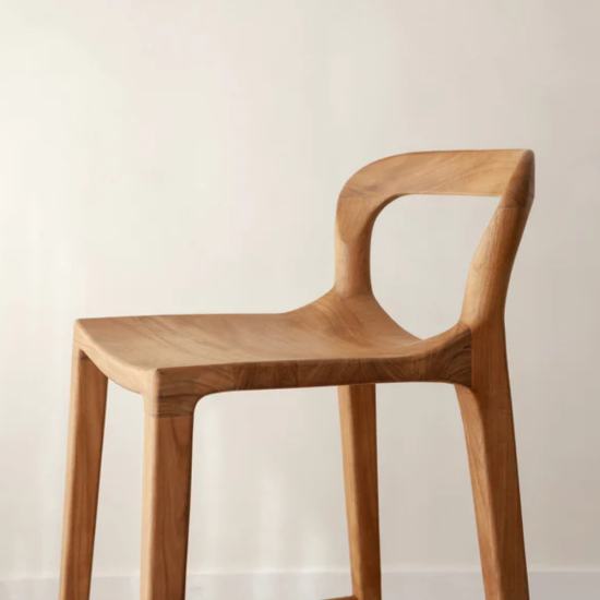 Nala Bar Stool Natural Sleek Comfort