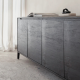 Nero Rustic Reclaimed Teak Sideboard Black