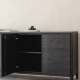 Nero Rustic Reclaimed Teak Sideboard Black
