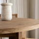 Niash Round Reclaimed Dining Table Set