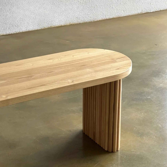 Niha Bench Bangku Makan Minimalis Kayu Solid