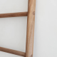 Nobu Towel Ladder Dark Teak Minimalist Organizer