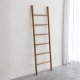 Nobu Towel Ladder Dark Teak Minimalist Organizer