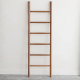 Nobu Towel Ladder Dark Teak Minimalist Organizer