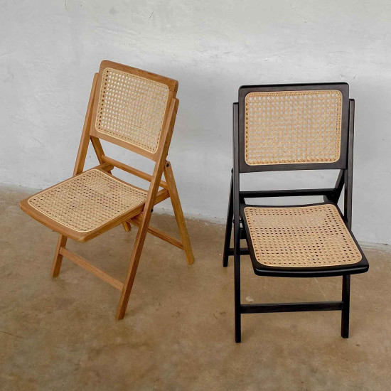 Nomi Chair Kursi Makan Lipat Rattan Base Nomi Chair Kursi Makan Lipat Rattan Base