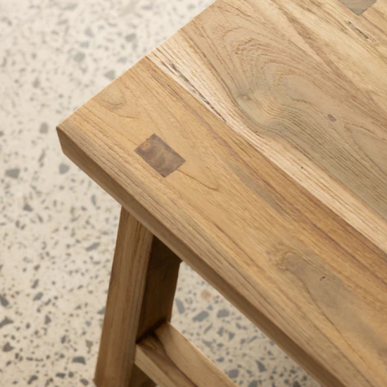 Organic Reclaimed Teak Accent Stool