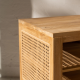 Osaka Rattan Arch Bedside