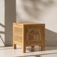 Osaka Rattan Arch Bedside