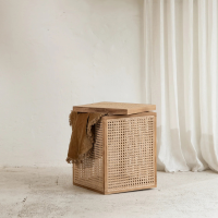 Padini Rattan Side Table with Storage