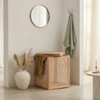 Padini Rattan Side Table with Storage