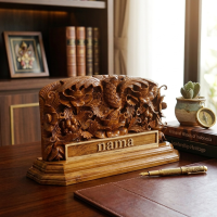 Papan Nama Ukir Relief Kayu Jati Jepara