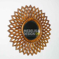 Pigura Cermin Hiasan Dinding Kayu Jati Pigura Cermin Hiasan Dinding Kayu Jati