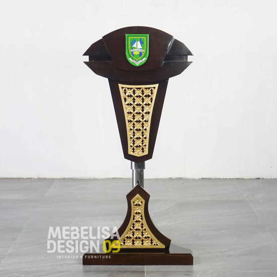 Podium Portable Jokowi Up-down Kayu Jati Podium Portable Jokowi Up-down Kayu Jati