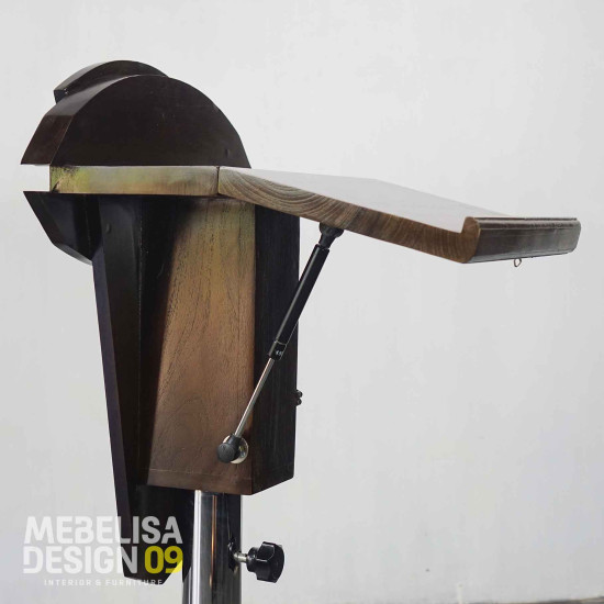 Podium Portable Jokowi Up-down Kayu Jati Podium Portable Jokowi Up-down Kayu Jati