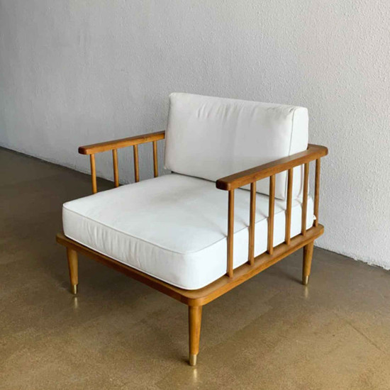 Raha Lounge Chair Kursi Sofa Santai Minimalis Mid-Century