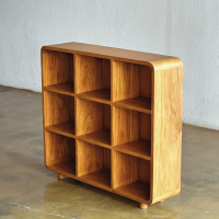 Rak Buku dan Pajangan Kayu Jati Retro Serbaguna