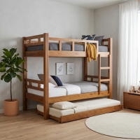 Ranjang Tempat Tidur Tingkat 3 Susun Minimalis