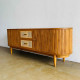 Raya TV Console Meja TV Bufet Kabinet Ruang Tamu Retro