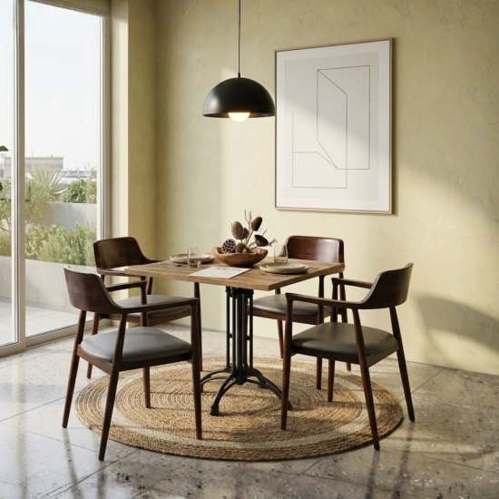 Reclaimed Teak Bistro Dining Table Set 4 Chair Reclaimed Teak Bistro Dining Table Set 4 Chair