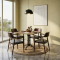 Reclaimed Teak Bistro Dining Table Set 4 Chair