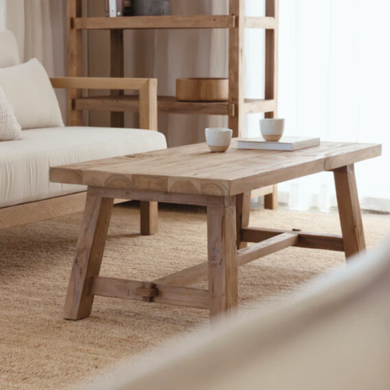 Reclaimed Teak Farmhouse Coffee Table