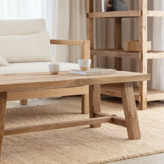 Reclaimed Teak Farmhouse Coffee Table