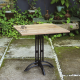 Reclaimed Teak Industrial Bistro Dining Table