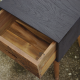 Reclaimed Teak Mid-Century Modern Nightstand 1 Drawers